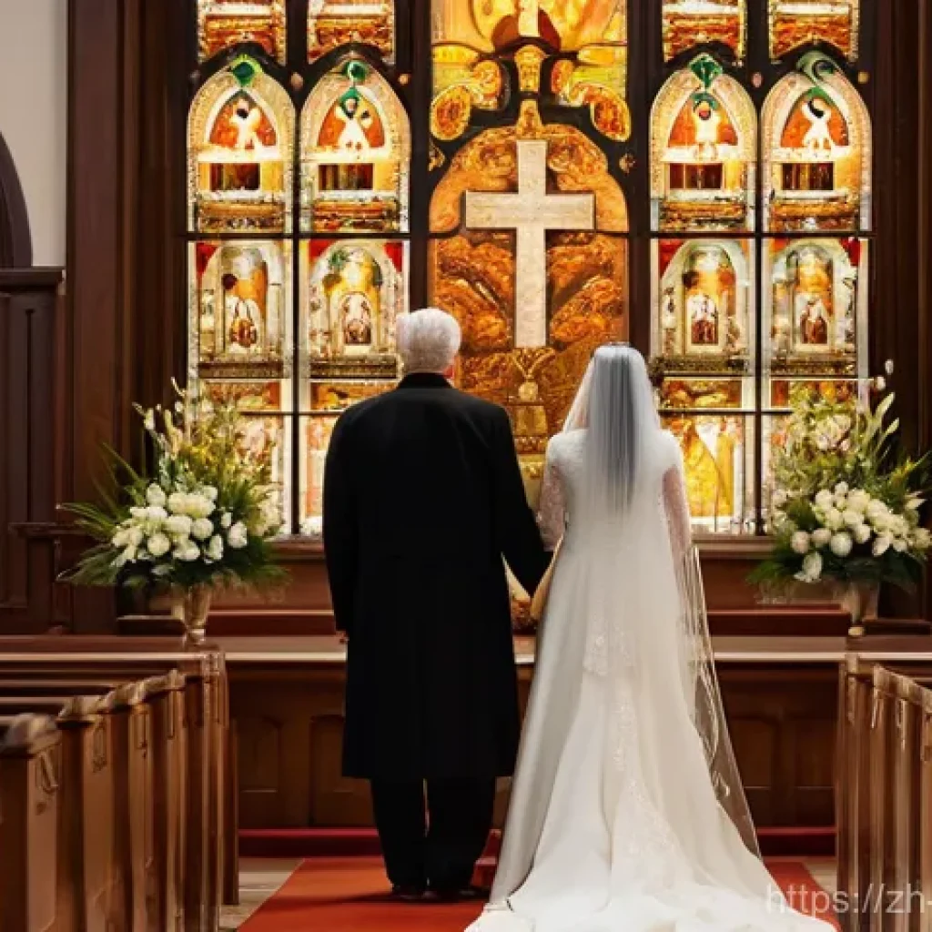가톨릭의 이혼에 대한 입장 - **Prompt 1: The Sacred Covenant of Marriage**
A Catholic couple in their late 20s to early 30s, ...