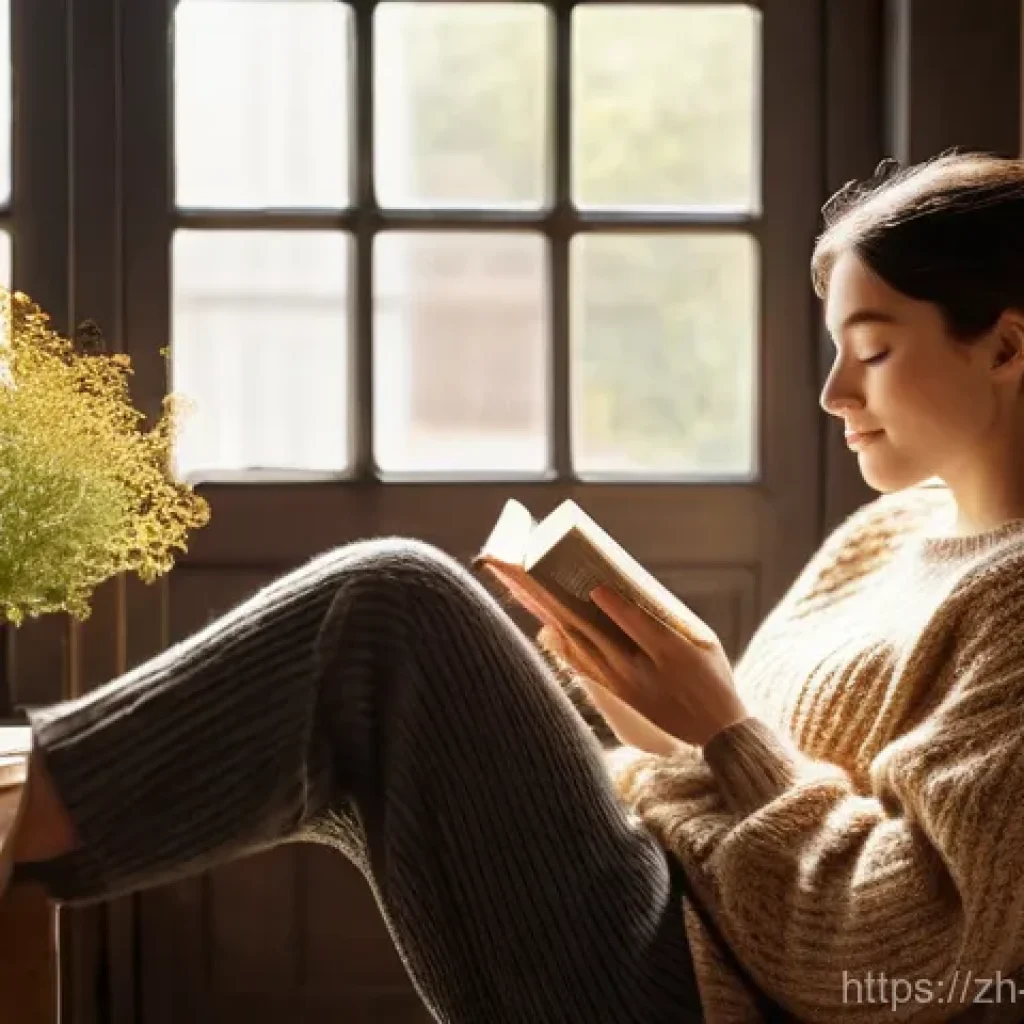 가톨릭의 십계명 해석 - **Prompt:** A young woman, appearing to be in her late 20s, is comfortably seated on a soft armchair...