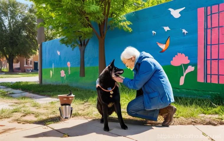 성 프란치스코와 동물의 수호 - **Prompt:** A heartwarming and idyllic scene of Saint Francis of Assisi, with a kind, beaming expres...