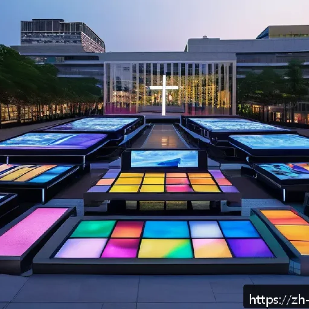 천주교와 공공 예술 프로젝트 - A modern urban public square featuring a large, contemporary sculpture that incorporates Catholic sy...